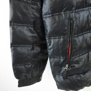 アディダス adidas ダウンジャケット ブルゾン ジップアップ 長袖 黒 L *A960 メンズ