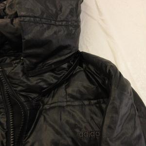 アディダス adidas ダウンジャケット ブルゾン ジップアップ 長袖 黒 L *A960 メンズ