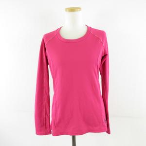 ナイキ NIKE スポーツウェア カットソー 長袖 DRI-FIT ワンポイント ピンク L *A202 レディース