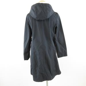 ケティ KETTY luxury コート ミドル丈 長袖 フーディー 紺 2 *T410 レディース