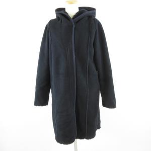 ケティ KETTY Cherie コート ロング 長袖 フーディー 紺 2 *T411 レディース