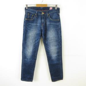 バックナンバー BACK NUMBER 和紙デニムパンツ ロング テーパード 紺 S *T594 レディース 117-202601270024 ...