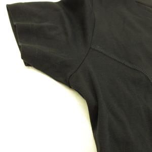 ルイヴィトン LOUIS VUITTON カットソー Tシャツ 半袖 丸首 黒 L *T696 レディース