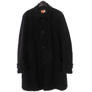 イージーバイゼニア EZ by Zegna 中綿入り ステンカラーコート ジャケット 長袖 L ブラック 黒 日本製 4YN14-744-09 メンズ