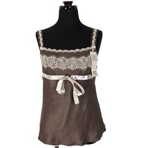 ケティ KETTY レース切替 キャミソール トップス M ブラウン 茶 4113-45097 レディース