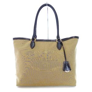 プラダ PRADA ロゴジャガード トートバッグ キャンバス 鞄 コルダ/バルティコ 1BG159 レディース