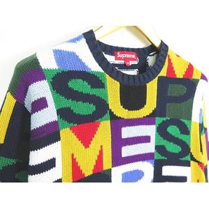 シュプリーム SUPREME 18FW Big Letter Sweater ビックレターセーター  