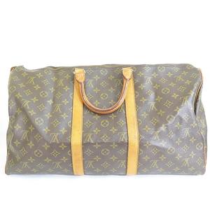 ルイヴィトン LOUIS VUITTON ヴィンテージ キーポル50 ボストンバッグ モノグラム レザー M41426 ブラウン 2sa6493 