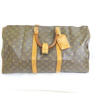 ルイヴィトン LOUIS VUITTON ヴィンテージ キーポル50 ボストンバッグ モノグラム レザー M41426 ブラウン 2sa6493 