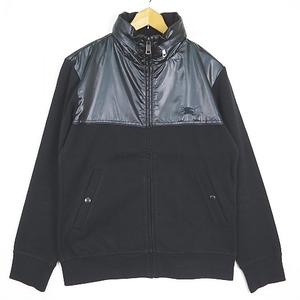 バーバリーブラックレーベル BURBERRY BLACK LABEL スウエット ジャケット 異素材切替 2 ブラック D1P22-621-09 2sa6852 メンズ