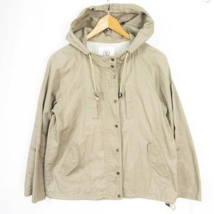 ルノンキュール Lugnoncure マウンテンパーカー ジャケット 綿 M ベージュ kz13420 レディース