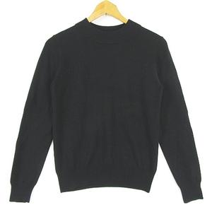 ケティ KETTY doux toucher ニット カットソー 長袖 毛 M ブラック シンプル kz13654 レディース