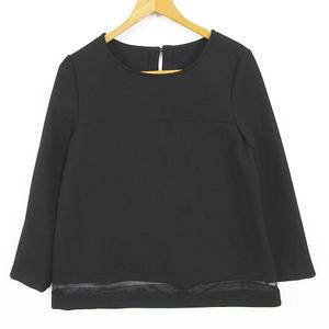 ケティ KETTY ドゥ トゥシェ ケティ Doux toucher ketty カットソー ブラウス 長袖 M ブラック kz13988 レディース