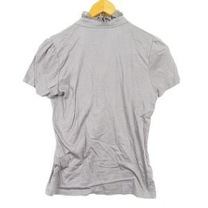 ケティ KETTY フリル ブラウス 半袖 綿 レーヨン 2 グレー kz14281 レディース