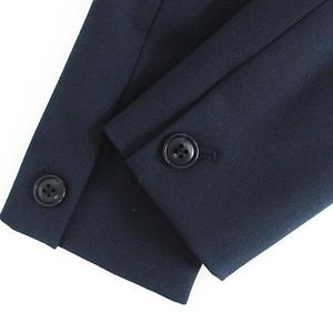 PLST セットアップ　ノーカラー　スカートスーツ　ネイビー プラステ PLST セットアップ スカートスーツ ジャケット 長袖 ノー