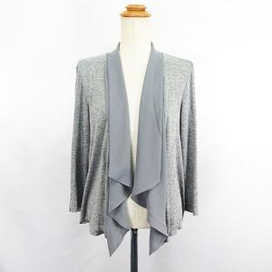 ロペ ROPE カーディガン 七分袖 前開き 異素材 M グレー ※EKM レディース
