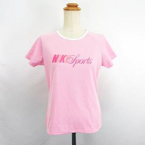 ナイキ NIKE Tシャツ カットソー 半袖 丸首 ロゴ M ピンク スポーツウェア ※EKM レディース