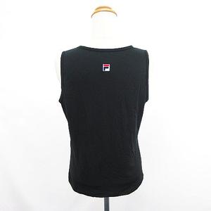 フィラ FILA タンクトップ ロゴ ストレッチ XL ブラック スポーツウェア ※EKM レディース