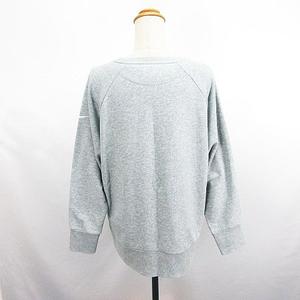 ナイキ NIKE トレーナー スウェット 長袖 クルーネック DRI-FIT ロゴ M グレー スポーツウェア ※EKM レディース