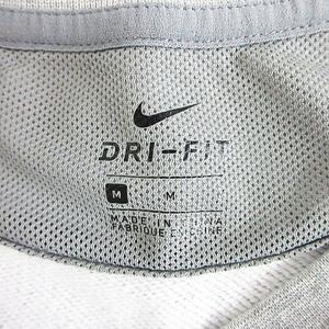 ナイキ NIKE トレーナー スウェット 長袖 クルーネック DRI-FIT ロゴ M グレー スポーツウェア ※EKM レディース