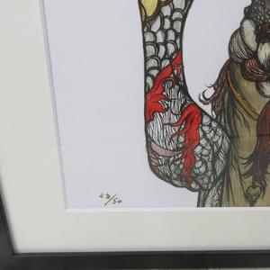 天野弓彦 織田信長 ジクレ 原画 22/50 64cm×88cm 作品保証書