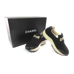 未使用品 シャネル CHANEL ダッドシューズ スニーカー スリッポン 