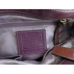 コーチ COACH ハンドバッグ ハンプトンズ レザー 革 ロゴ F0873 