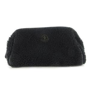モンクレール MONCLER ポーチ セカンドバッグ クラッチ ロゴ ムートン 