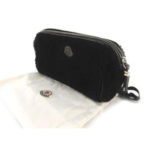 モンクレール MONCLER ポーチ セカンドバッグ クラッチ ロゴ ムートン 