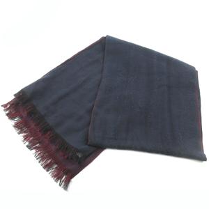 タケオキクチ Takeo Kikuchi マフラー ストール ニット シルク カシミヤ ワインレッド ネイビー 紺 170ｃｍ 60ｃｍ メンズ 121 ベクトルパーク