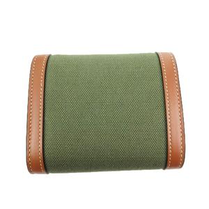 CELINE 三つ折り財布 黄緑/ブラウン CELINE 三つ折り財布 黄緑/ブラウン