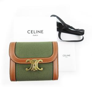 未使用品 セリーヌ CELINE スモール トリオンフウォレット 3つ折り財布  