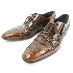 Dolce & Gabbana ドレスシューズ 7 1/2 約26cm ドルチェ&ガッバーナ ドルガバ DOLCE&GABBANA ウイングチップ ドレス