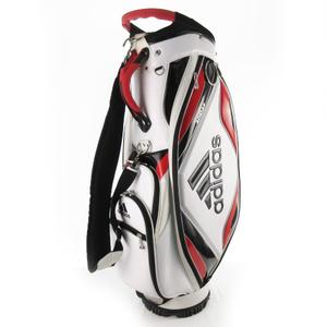 アディダス adidas ゴルフ キャディバッグ スタンド フード付き 白