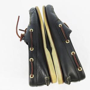 ティンバーランド ブラックレザー デッキシューズ 19529 25cm ティンバーランド ブラックレザー デッキシューズ 19529 25cm