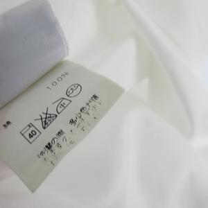 エルメス HERMES シャツ 半袖 ポケット 42 16 1/2 白 ホワイト