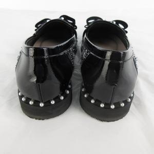 ダイアナ DIANA 現行 ローファー リボン フェイクパール ツイード