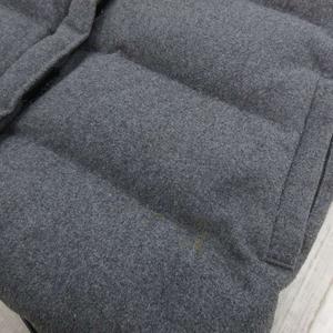 モンクレール MONCLER 青タグ ダウンベスト ウール チャコールグレー 0