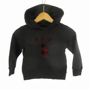 ポロ ラルフローレン POLO RALPH LAUREN 3/3Ｔ 100 キッズ 子供服 パーカー スウェット プルオーバー プリント ロゴ ブラック 黒  キッズ