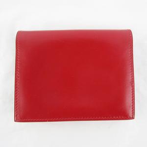 エルメス HERMES □Ａ刻印 セリエ コインケース 小銭入れ カードケース 財布 ウォレット ボックスカーフ レザー レッド 赤 ゴールド金具 レディース