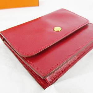 エルメス HERMES □Ａ刻印 セリエ コインケース 小銭入れ カードケース 財布 ウォレット ボックスカーフ レザー レッド 赤 ゴールド金具 レディース