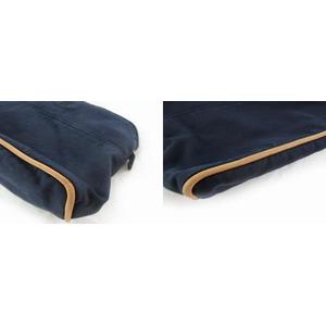 エルメス HERMES ボリード ポーチ MM キャンバス コットン レザー ネイビー 紺 化粧ポーチ 小物入れ バッグ 鞄 レディース