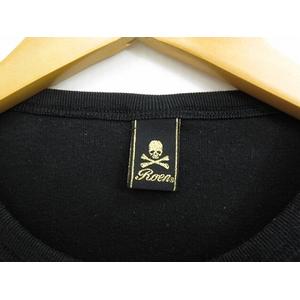 ロエン Roen Tシャツ ロンT スカル ドクロ スタッズ 黒 ブラック 44