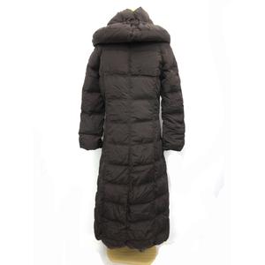 モンクレール MONCLER ダウンコート ロング丈 ボリュームネック 茶 