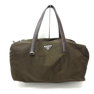 プラダ PRADA ミニボストンバッグ ハンドバッグ カーキ ☆AA