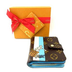 ルイヴィトン LOUIS VUITTON 希少 二つ折り財布 コンパクトジップ  