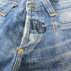 ドルチェ&ガッバーナ 50サイズ デニムパンツ 12 GOLD ドルガバ ロゴ DOLCE&GABBANA(ドルチェ&ガッバーナドルガバ) Distressed