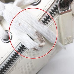 ルイヴィトン LOUIS VUITTON ダミエ スニーカー レザー サイドジップ