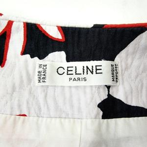セリーヌ CELINE 美品 ヴィンテージ セットアップ マカダム ボタン  