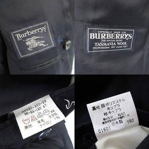 バーバリーズ Burberrys 紺ブレ 金ボタン タスマニアウール テーラード